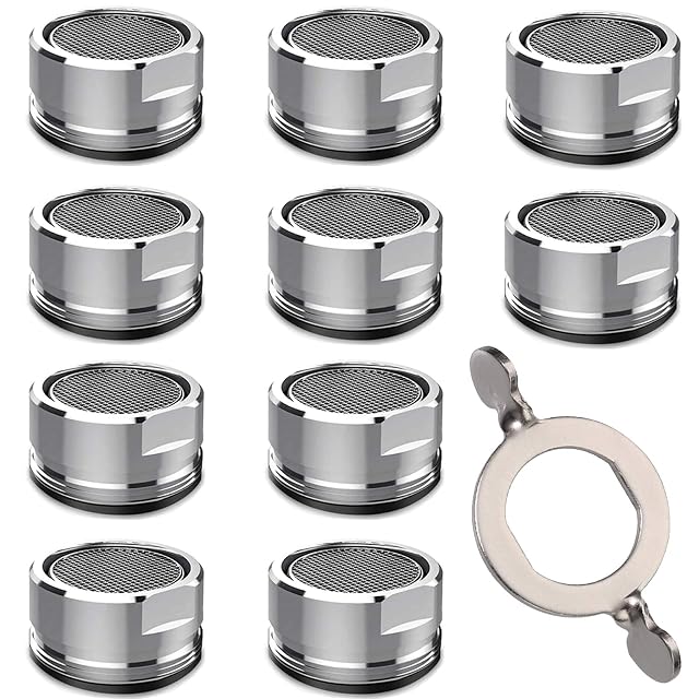 Pack de diez aireadores de grifo COOLUCK M24 con llave de montaje