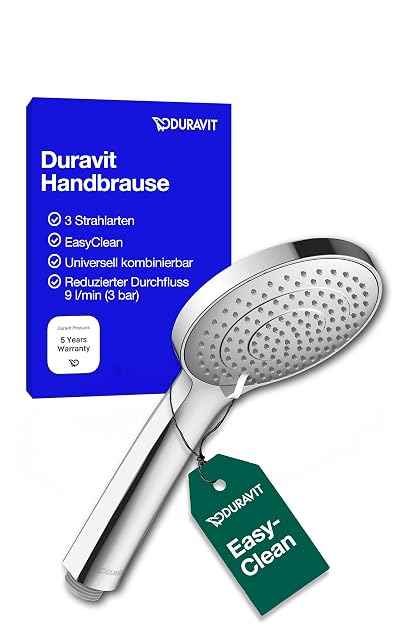 Teleducha cromada Duravit Universal con tres chorros