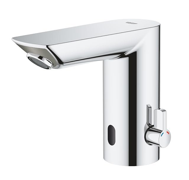 Grifo de lavabo electrónico de infrarrojos cromado GROHE Bau Cosmopolitan E