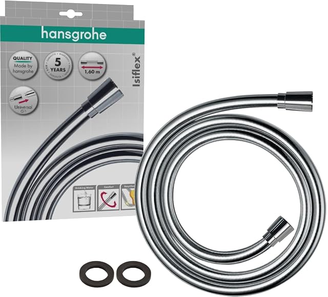 Flexo de ducha cromado hansgrohe Isiflex, 1,60 metros