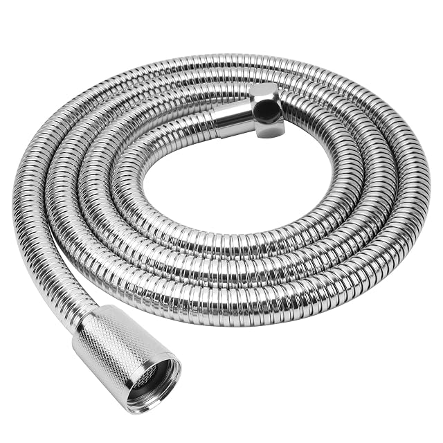 Flexo de ducha de acero inoxidable cromado YEAUPE, 1,5 metros