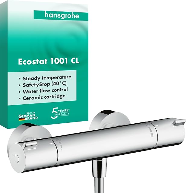 Termostático de ducha cromado hansgrohe Ecostat 1001 CL
