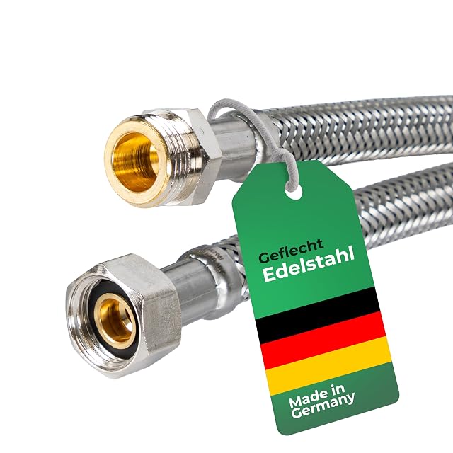 Latiguillo de agua potable trenzado inoxidable H2O-Flex DN8, 2 m